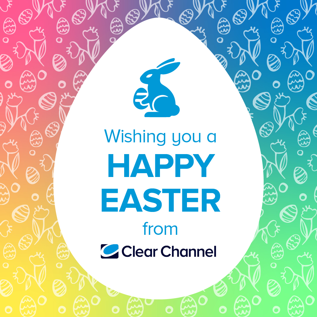 From the #PeopleBehindThePosters at Clear Channel, we are wishing all those who celebrate a Happy Easter! 🐰🌷

#EasterMonday #HappyEaster