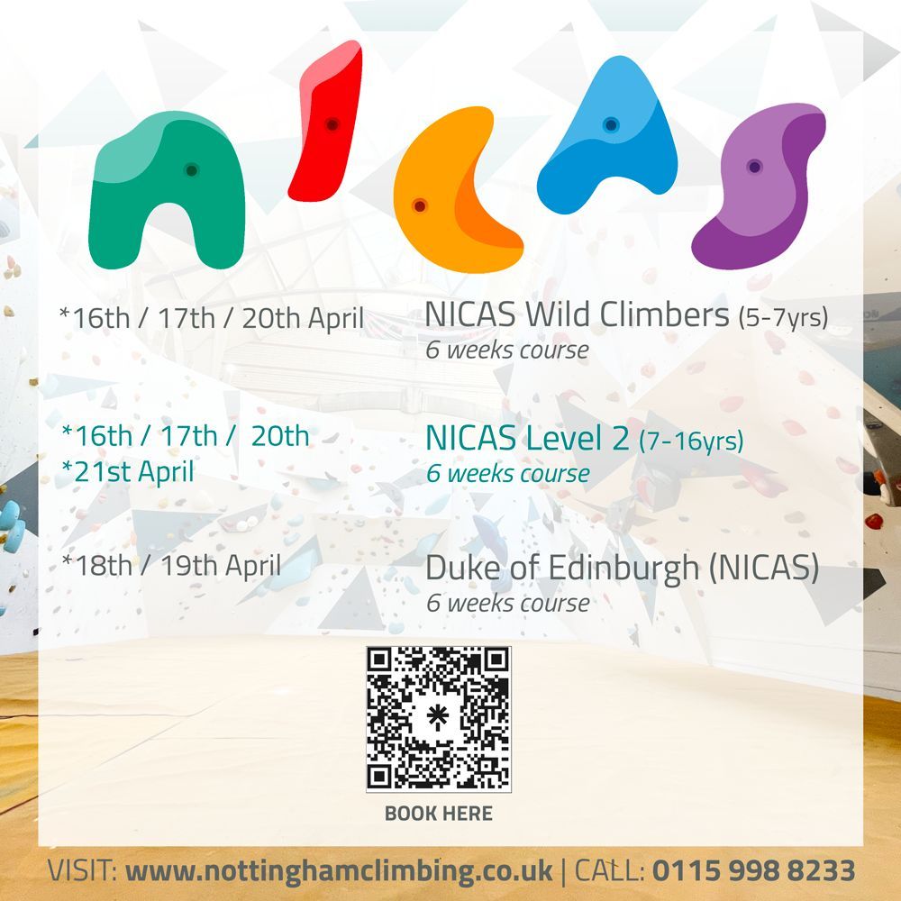 HAPPY APRIL 👊😃 Hope you're all having a crackin' day 🐣😉

📅 Here's a 'peak' at what we've got going on this month!
📲 BOOK HERE 👉 buff.ly/3O96KuN

(*Booking required) #tingstodoinnottingham #nottinghamclimbingcentre #nottinghamclimbing #nottinghamclimbingwall