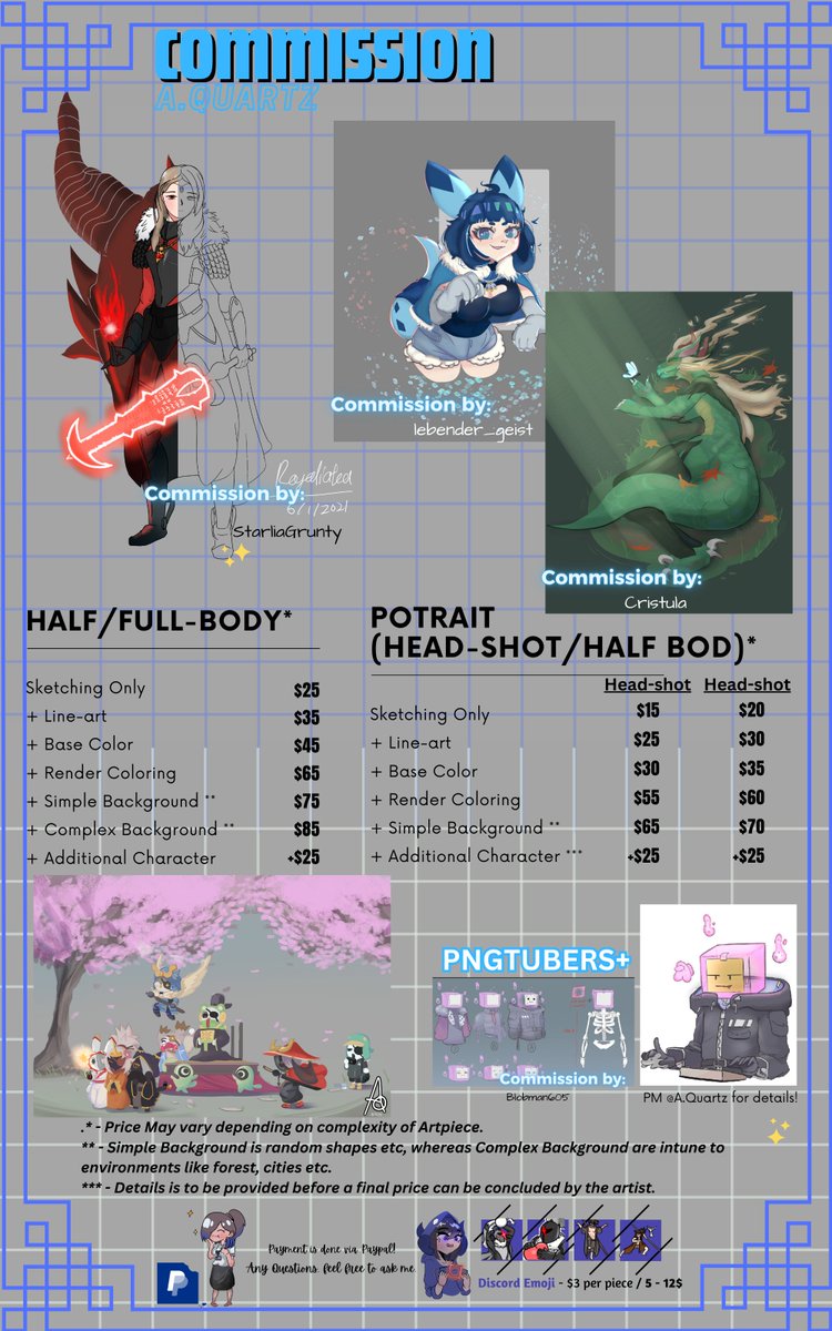 Aquartris's tweet image. Hello ALL! 😎   Thanks for checking out my Twitter page.

Commissions are Open! Feel free to browse my work on my 'Media' Section! Thanks for considering me, a conscript artist! Hope I can your artist! 💐😳

Love you goobers! 💛
  #ArtCommission #Art #Commission