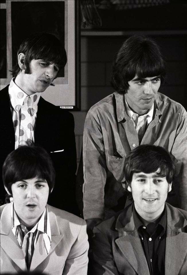 #TheBeatles at a press conference during their last US Tour, August 1966