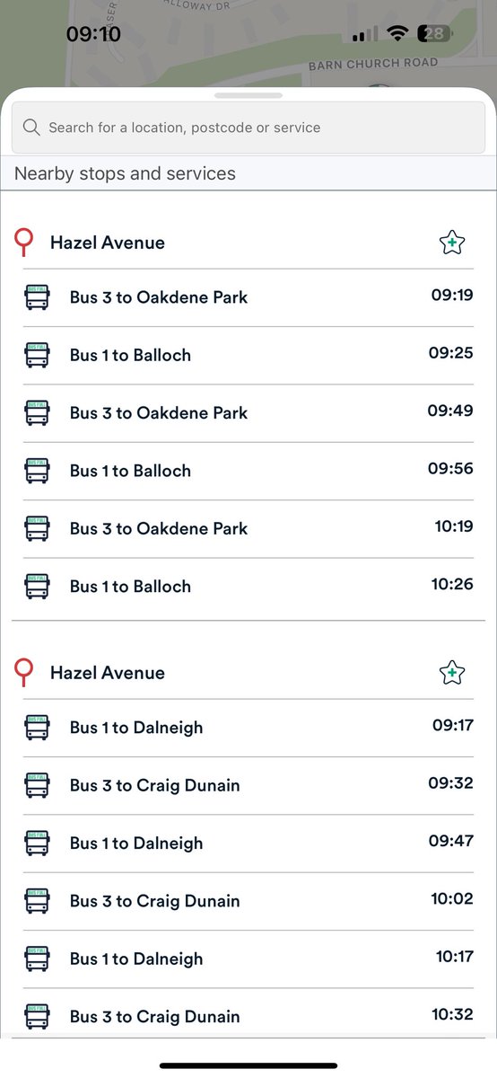 KirstyCalder's tweet photo. @StagecoachHLand The app isn’t even showing the live times… https://t.co/QDKJCQyQM4