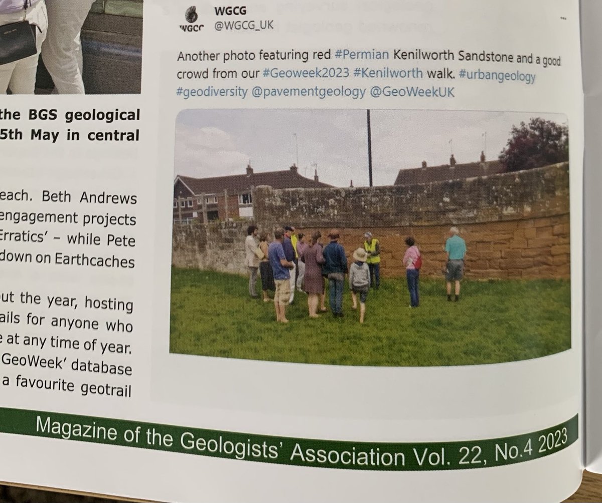 Thank you ⁦@GeolAssoc⁩, nice entry re GeoWeek 2023 in the recent GA Magazine. Looking forward to GeoWeek 2024.