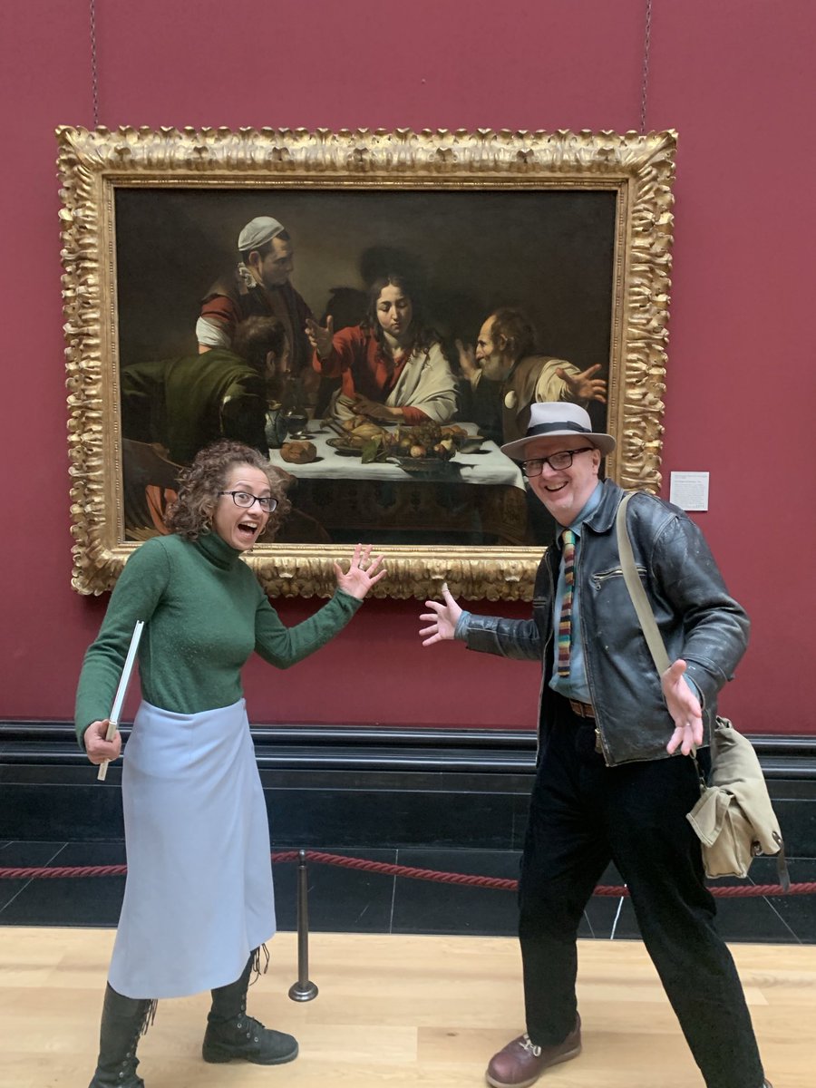 Bob&Roberta Smith (@bobandroberta) on Twitter photo I am Front Row Radio 4 talking about the great Caravaggio , Supper at Emmaus tonite after the Archers … with the also great Samira Ahmed I am Front Row Radio 4 talking about the great Caravaggio , Supper at Emmaus tonite after the Archers … with the also great Samira Ahmed