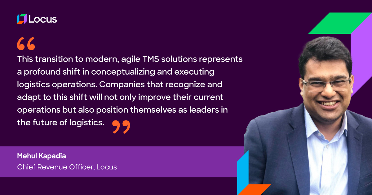 The traditional TMS is dead 🕰️

The way forward? Reimagining this workhorse for today’s context.

Mehul Kapadia, Chief Revenue Officer at Locus, sheds light on what makes a modern TMS in his latest article.

Head to the THREAD to know more! 👇

#Logistics #TMS #Technology