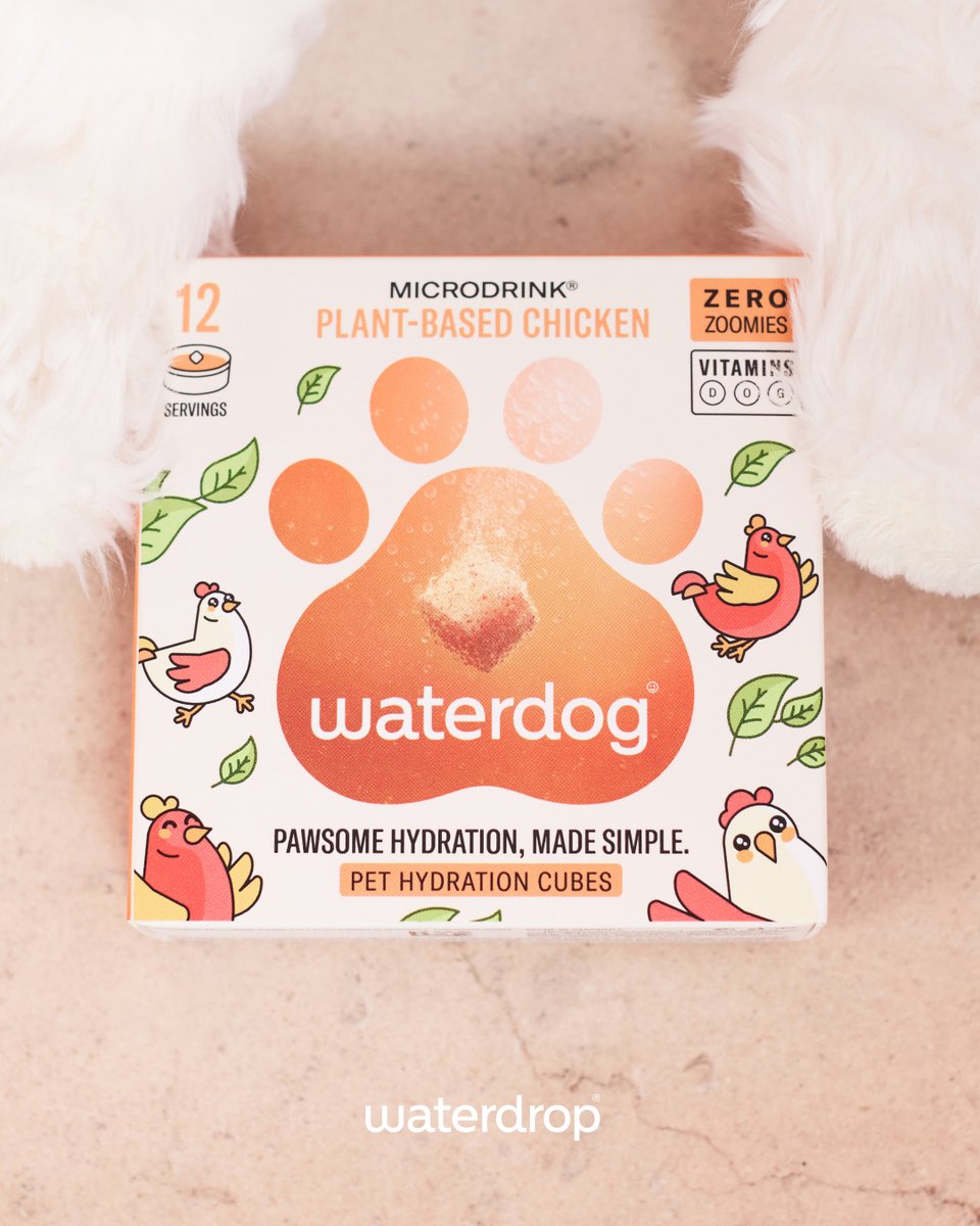 Bone Appetit! 🦴 We are proud to introduce the world's first Microdrink for Dogs - waterdog! On extra ruff days, pamper your furry best friend with this plant-based, chicken flavored beverage for pawsome hydration! Don't forget to accessorize with our limited edition pet…