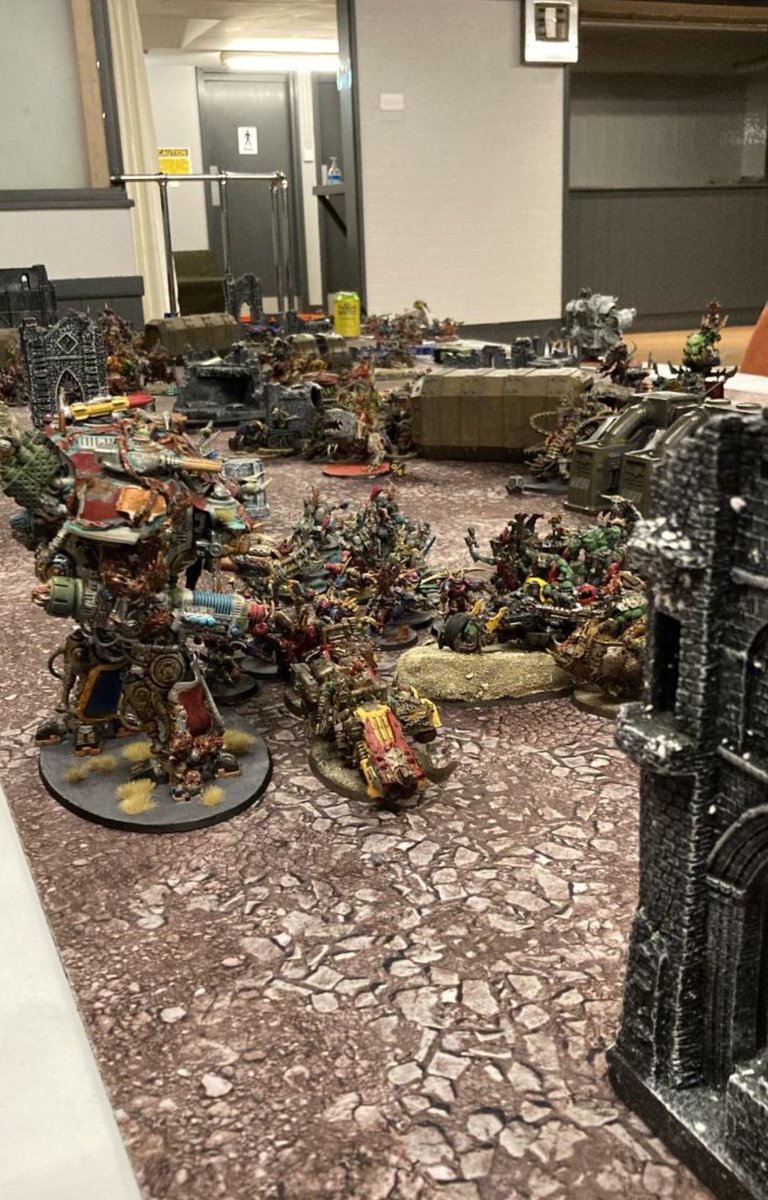 Sorry we have not been active on here recently this place has turned into a cesspit and I have felt pretty bad about hobby motivation recently.  However club has still been happening here are a couple of shots from a 5k per side game we played recently.