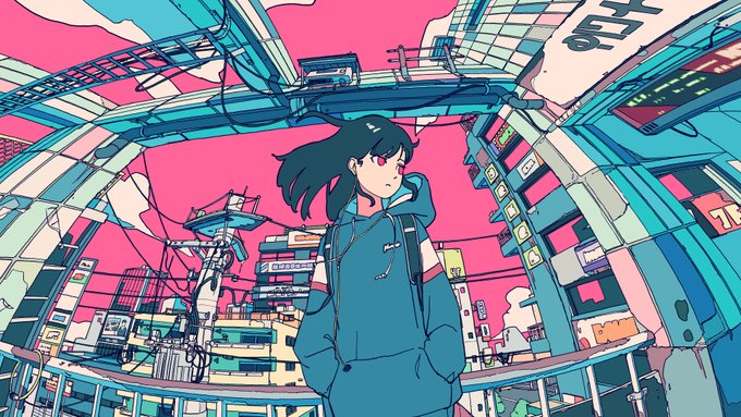 「女の子 送電線」のTwitter画像/イラスト(新着)