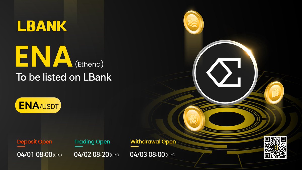 🌈New #listing ⛵️ $ENA (Ethena) will be listed on LBank！@ethena_labs ENA is  a synthetic dollar protocol built on Ethereum that aims to provide a crypto-native  solution for money. 👉 Details: https://t.co/T8fYAz9iWh