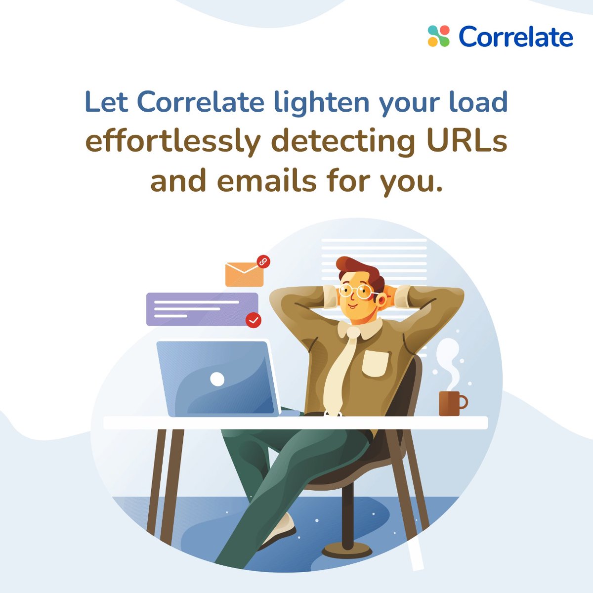 we_correlate's tweet image. Simplify your search with Correlate! Embed URLs and emails effortlessly. Auto-detection highlights relevant links instantly. 

Click the link to watch: youtu.be/CCP5-6-53xs

Try it now: app.correlate.com

#Correlate #AutoDetection #SimplifyLife 🖥️📧