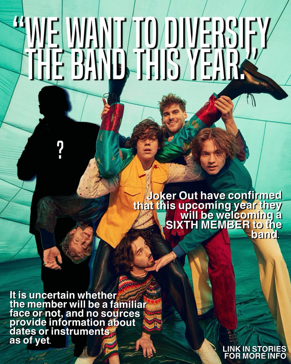 🚨NEW🚨 

Joker Out have announced that later this year they’ll be welcoming a SIXTH MEMBER to the band.

HERE’S THE INTERVIEW WITH BOJAN AND KRIS 👇
youtu.be/7tliV9bHe7s