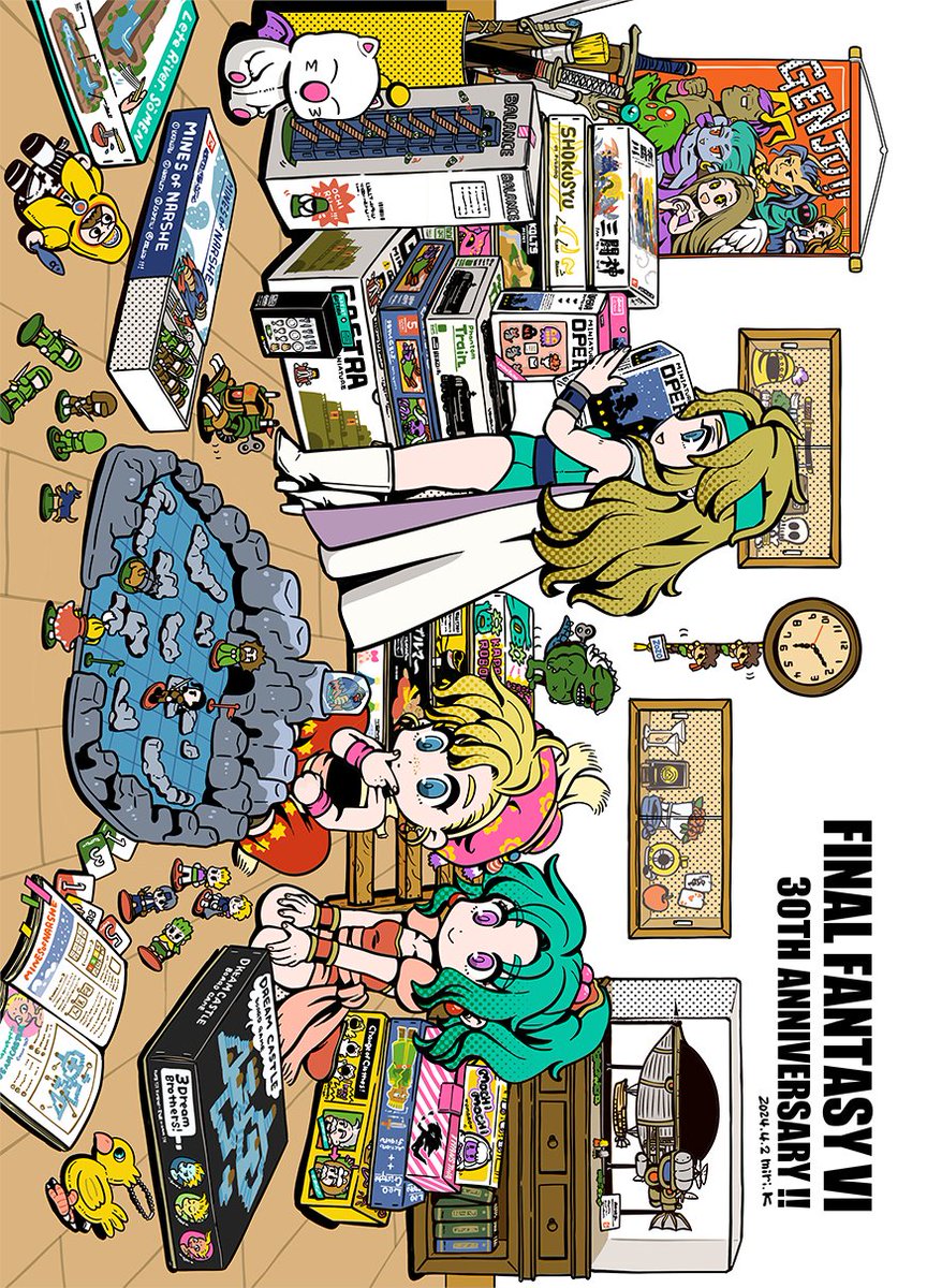 30周年おめでとーーー！！！！🥳✨✨✨✨
ずっと大好き！！！！
#FF6_祝30周年
#FF6_30th_anniversary
#みり絵