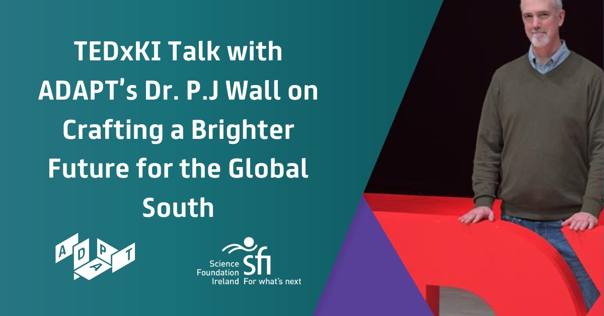 ADAPT's @pj_wall gave a @TEDx talk at @karolinskainst recently on 'Innovation Unleashed: Crafting a Brighter Future for the Global South'. He spoke about global sustainability, the SDGs, ethics, AI, & innovation. Read more: adaptcentre.ie/news-and-event… #ict4d #GlobalSouth #ethics #SDG