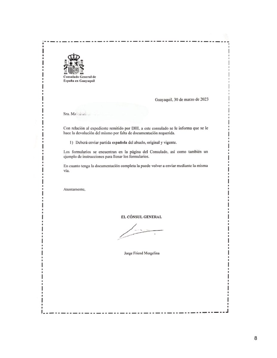 <a href="/ConsEspQuito/">Consulado España Quito</a> <a href="/ConsEspPR/">Consulado España PR</a> <a href="/ConEspGuayaquil/">ConsEspañaGuayaquil</a> <a href="/ConsEspCDMX/">Consulado General de España en la Ciudad de México</a> <a href="/ConsEspMty/">Consulado General de España en Monterrey</a> <a href="/MAECgob/">Ministerio de Asuntos Exteriores, UE y Cooperación</a> <a href="/avtorresp/">Ángel Víctor Torres Pérez</a> <a href="/CeDEU2/">Ce.DEU</a> <a href="/DefensorPuebloE/">Defensor del Pueblo</a> <a href="/justiciagob/">Ministerio de la Presidencia, Justicia y R. Cortes</a> <a href="/felixbolanosg/">Félix Bolaños</a> <a href="/NietoLey20_2022/">Nietos de Originariamente Español</a> <a href="/NietosOrigVene/">Nietos de Originariamente Español Venezuela</a> <a href="/FmartineL/">Fernando Mtnez. López</a> <a href="/CGCEE_VIII/">Consejo General Ciudadanía Española en el Exterior</a> <a href="/PiliCancela/">Pilar Cancela/❤️</a>
