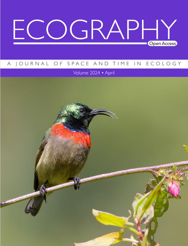 Cover April: Afromontane understory birds increase in body size over four decades ecography.org/content/april-… #OpenAccess: nsojournals.onlinelibrary.wiley.com/doi/10.1111/ec… @NordicOikos @WileyEcolEvol