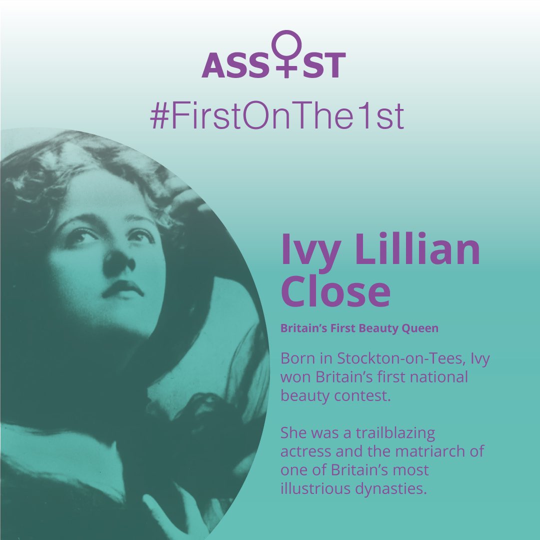 #FirstOnThe1st Happy April 💜 This month we are celebrating Ivy Close, who won Britain’s first National beauty contest.