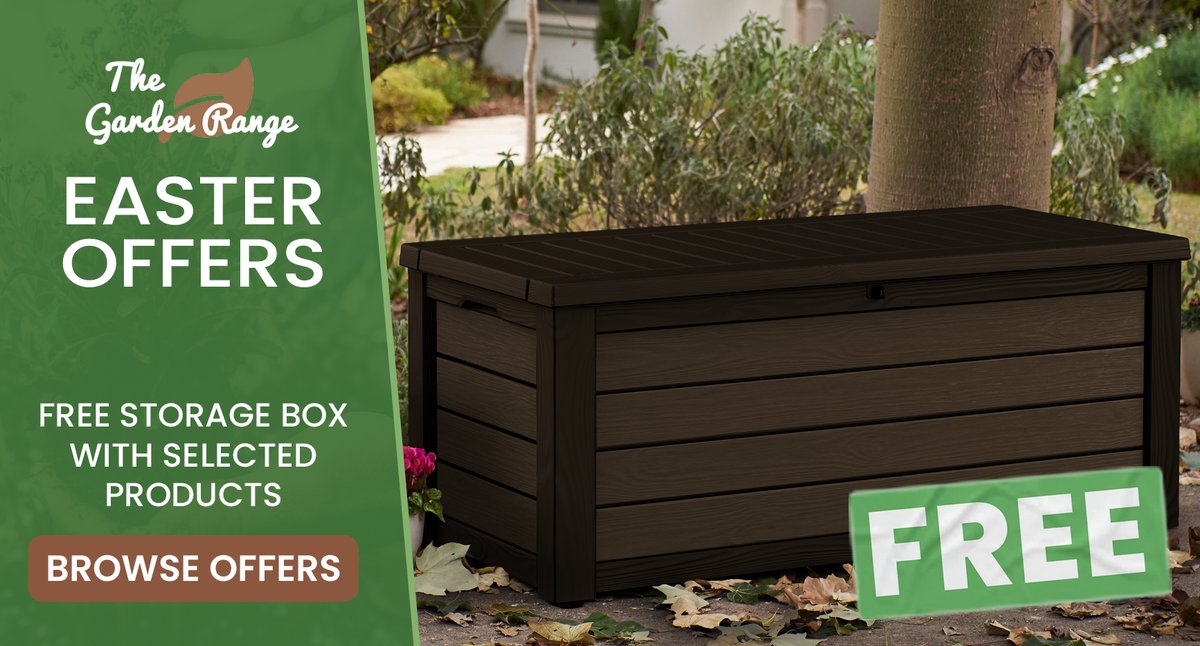 The last day to secure your Easter Bundle! 🐰

Claim a FREE Keter 570L storage box with the purchase of one of our bundles! Offers expire tonight!

Order yours now⏩
thegardenrange.co.uk/easter-bundle-…

#easter #garden #home #gardenfurniture #firepit #gardenstorage #outdoorliving