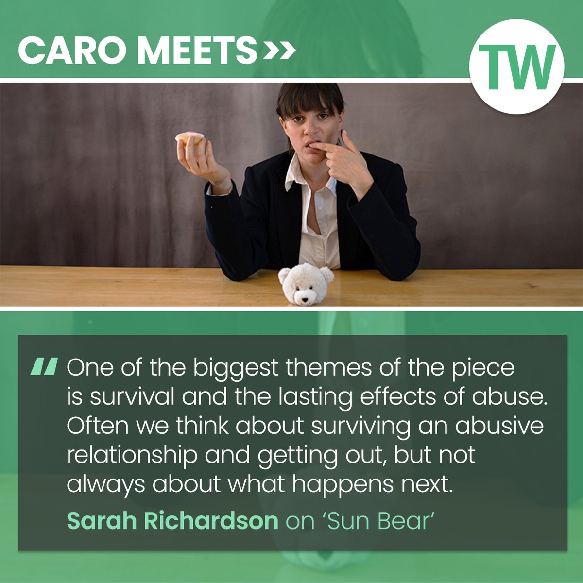 This week's Caro Meets interview is with Sarah Richardson about her show 'Sun Bear' at Park Theatre: bit.ly/43Nxs2f @parktheatre @sarahrichiie