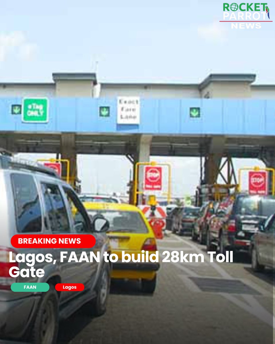 RocketparrotN's tweet image. The Lagos State Government and FAAN announce plans to construct a 28km toll road, connecting Shasha Road to the Airport toll gate on the Lagos-Abeokuta Expressway. 

Share thoughts on how this project will improve transportation and comment👇

#LagosDevelopment #Infrastructure
