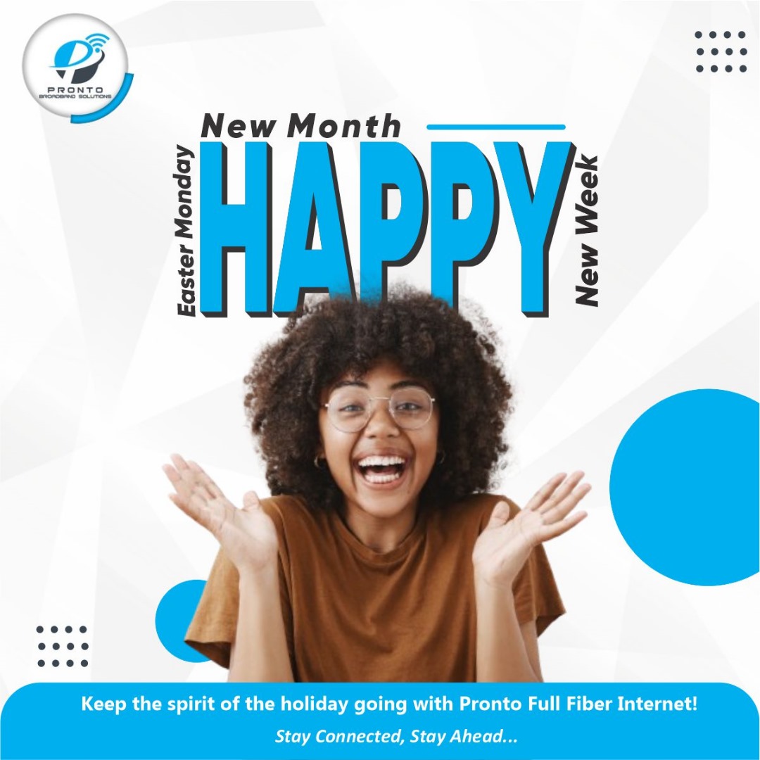 ProntoBroadband's tweet photo. Keep the spirit of the Easter celebration going!
#fullfiberinternet #happyeaster2024
#UnlimitedData #OloFAR https://t.co/0Wn3KdBIbv