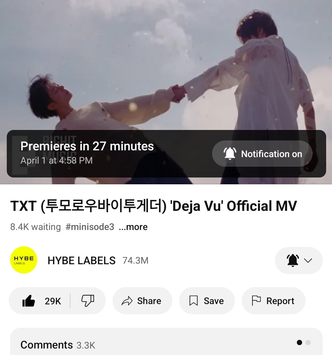 luvsyeonfox's tweet photo. WHOOOOO'S WAITIINGGG WITH ME?

TXT TOMORROW OUT NOW
#TXT_DejaVu @TXT_members 
TXT DEJA VU OUT NOW
#TOMORROW_X_TOGETHER https://t.co/KsAodby4xZ