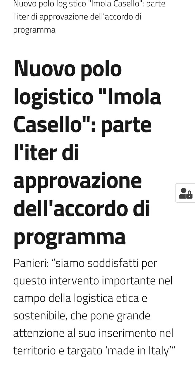 Buongiorno, non sentivate anche voi la mancanza di un nuovo logistico, ecosostenibile 🤑, li ,sulla Selice, piena di fabbriche abbandonate?