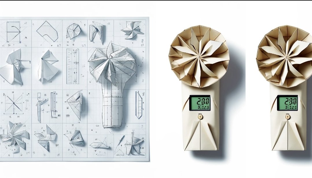 Introducing the origami airflow Anemometer! Paper-patent-pending!