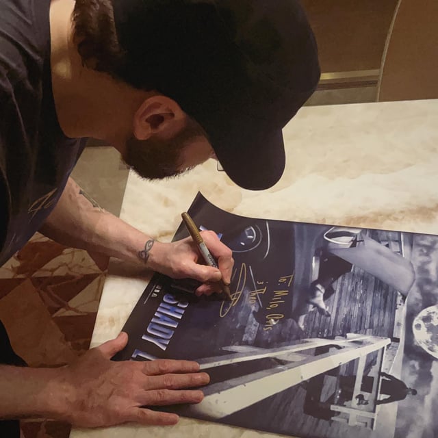 #Eminem signing the #SSLP25 poster