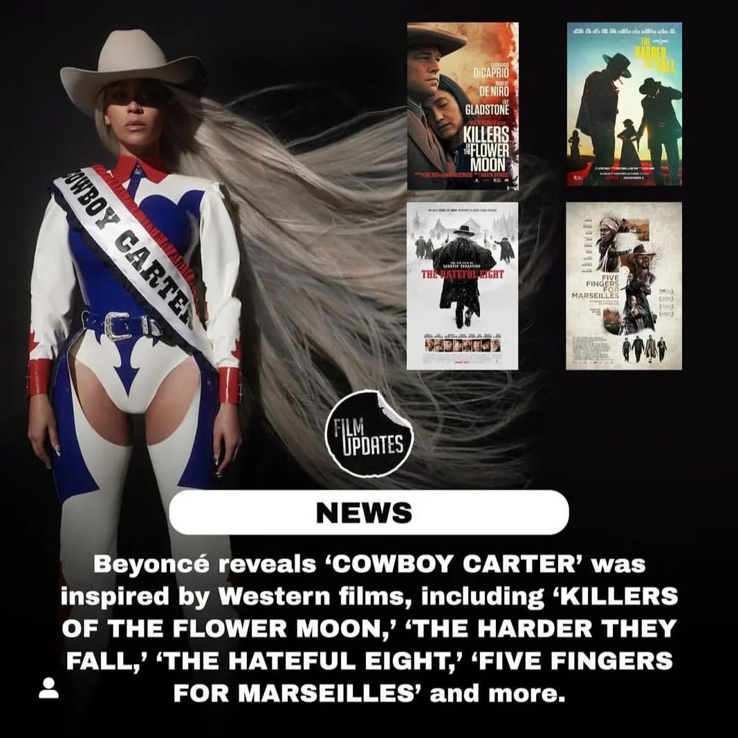 Beyonce's latest album COWBOY CARTER was inspired by Western films including South Africa's, 'FIVE FINGERS FOR MARSEILLES' which stars Vuyo Dabula , Kenneth Nkosi & Hamilton Dlamini. 🇿🇦🎥