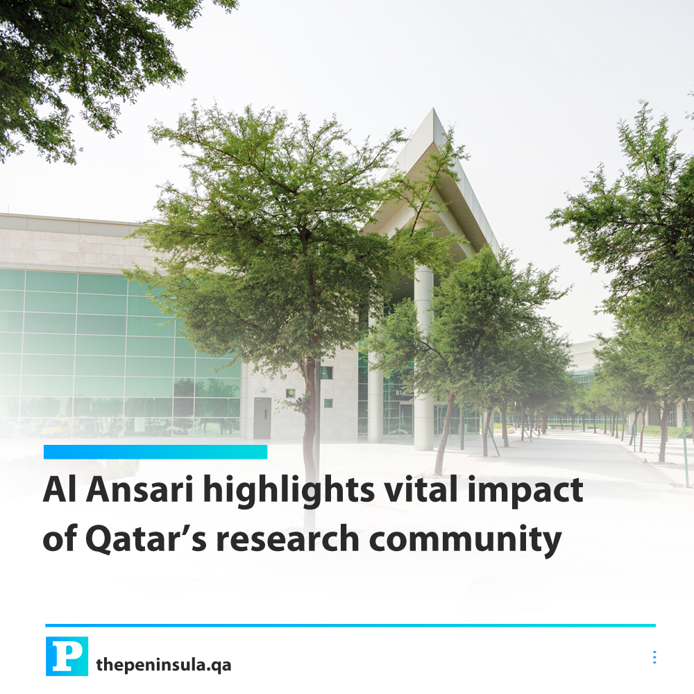 Al Ansari highlights vital impact of Qatar’s research community The contribution of #Qatar’s growing research community is critical amidst the rising environmental, water and energy challenges facing the region. #QEERI Acting Executive Director emphasised the role of the