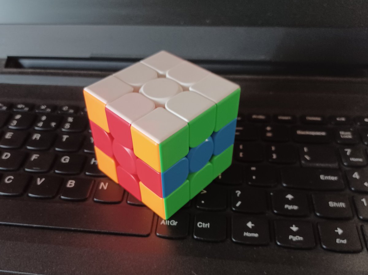 Do you know how to make Plus minus ➕️ ➖️ pattern on a Rubik's Cube  ? 
If no, then don't be worried. Because the tutorial video about this pattern is coming today evening ! (In YouTube also). Stay turned 🔔!