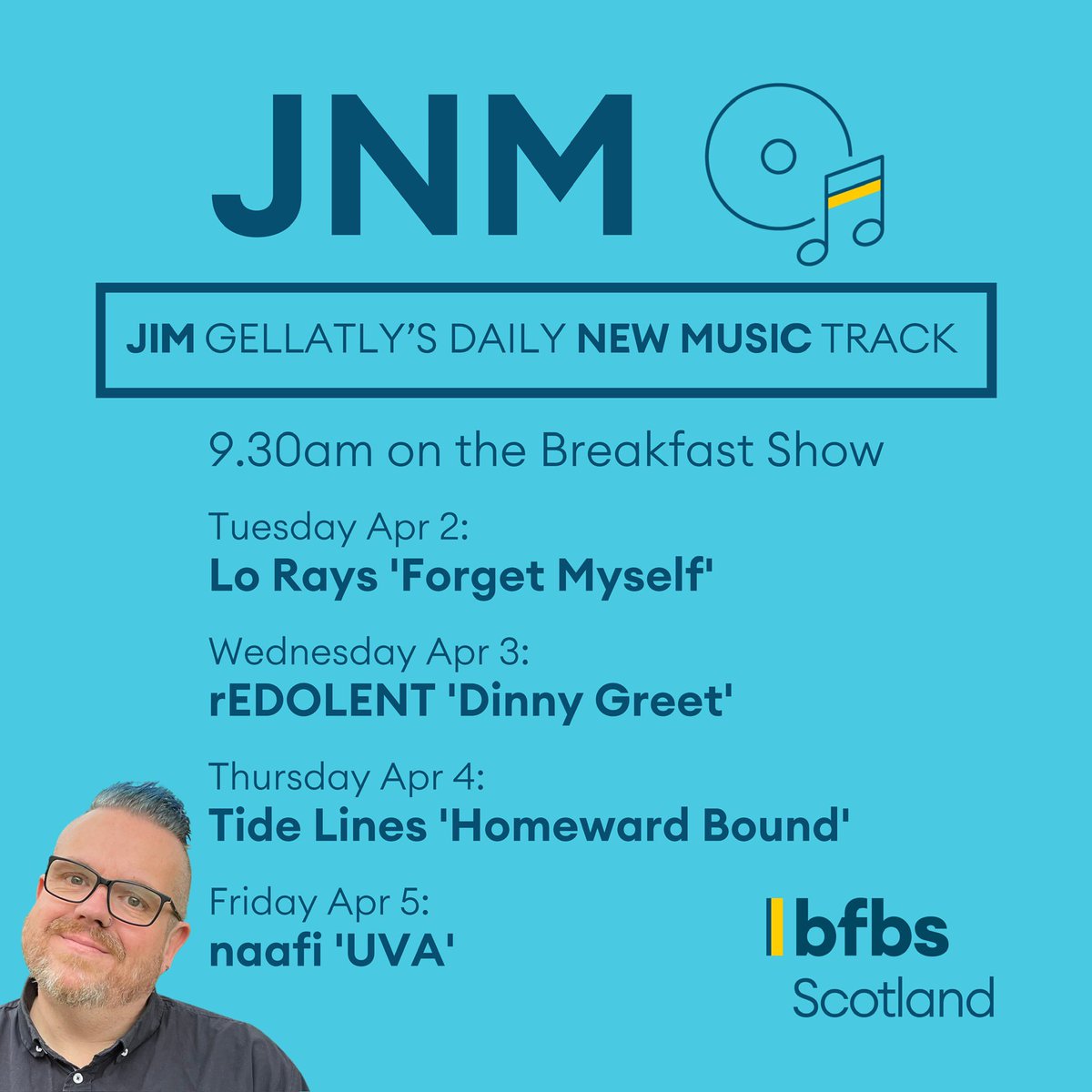 More new music from Scotland with Jim on the Breakfast Show! 🏴󠁧󠁢󠁳󠁣󠁴󠁿 📻 bfbs.com/scotland