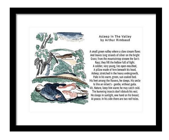 Asleep In The Valley - Watercolor Poetry Art. This image is on many items in my shop, get it at:
fineartamerica.com/featured/aslee…
#MoonWoodsShop #DigitalArtist #wallartforsale #BuyIntoArt #FallForArt #AYearForArt #illustrationart #FillThatEmptyWall #poetrylovers  #watercolor #literary