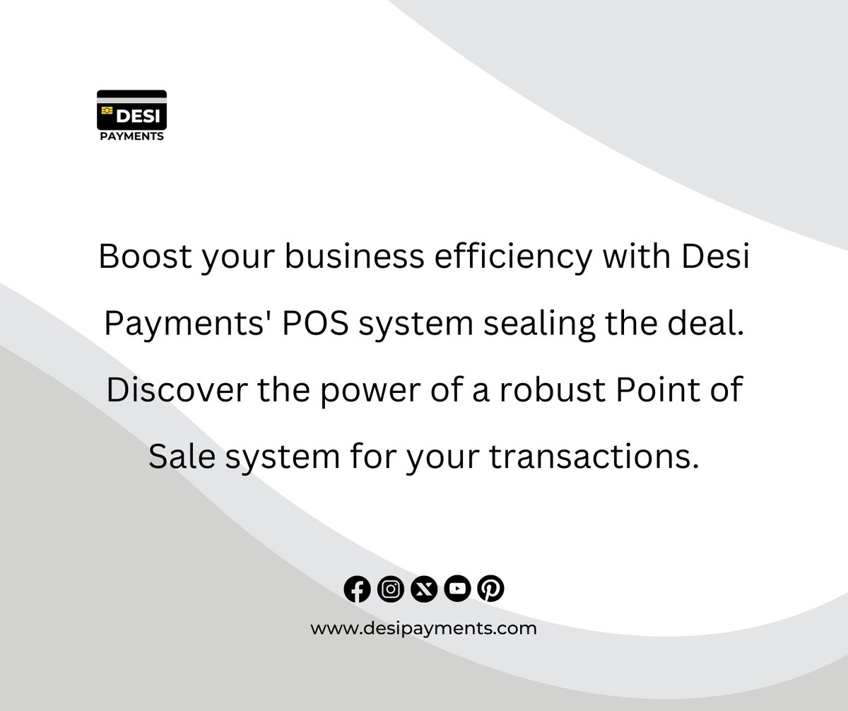 Boost your business efficiency with Desi Payments' POS system sealing the deal. 📲💳 Discover the power of a robust Point of Sale system for your transactions. #POSSystem #BusinessEfficiency