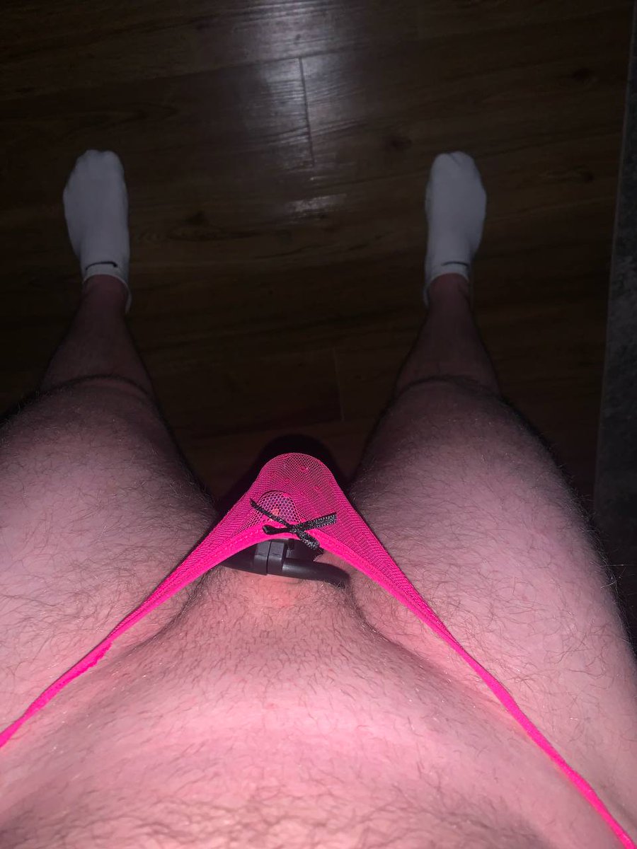 Str8toSissyGirl's tweet photo. I think my panties are so cute 🥰. But is it weird that you can see my caged clit bro? https://t.co/xhM4IQ2anC