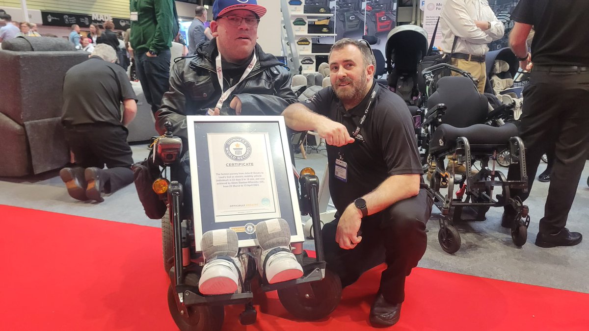 hi <a href="/TheLastLeg/">Dan</a> Id love the <a href="/LondonMarathon/">TCS London Marathon</a> to allow Powered Wheelchairs to take part This time last year I completed john o'groats to Lands End Becoming a <a href="/GWR/">Guinness World Records</a> holder had my Powered Wheelchair upgraded modified by <a href="/MercedesAMGF1/">Mercedes-AMG PETRONAS F1 Team</a>  love to set a world record for the london Marathon
