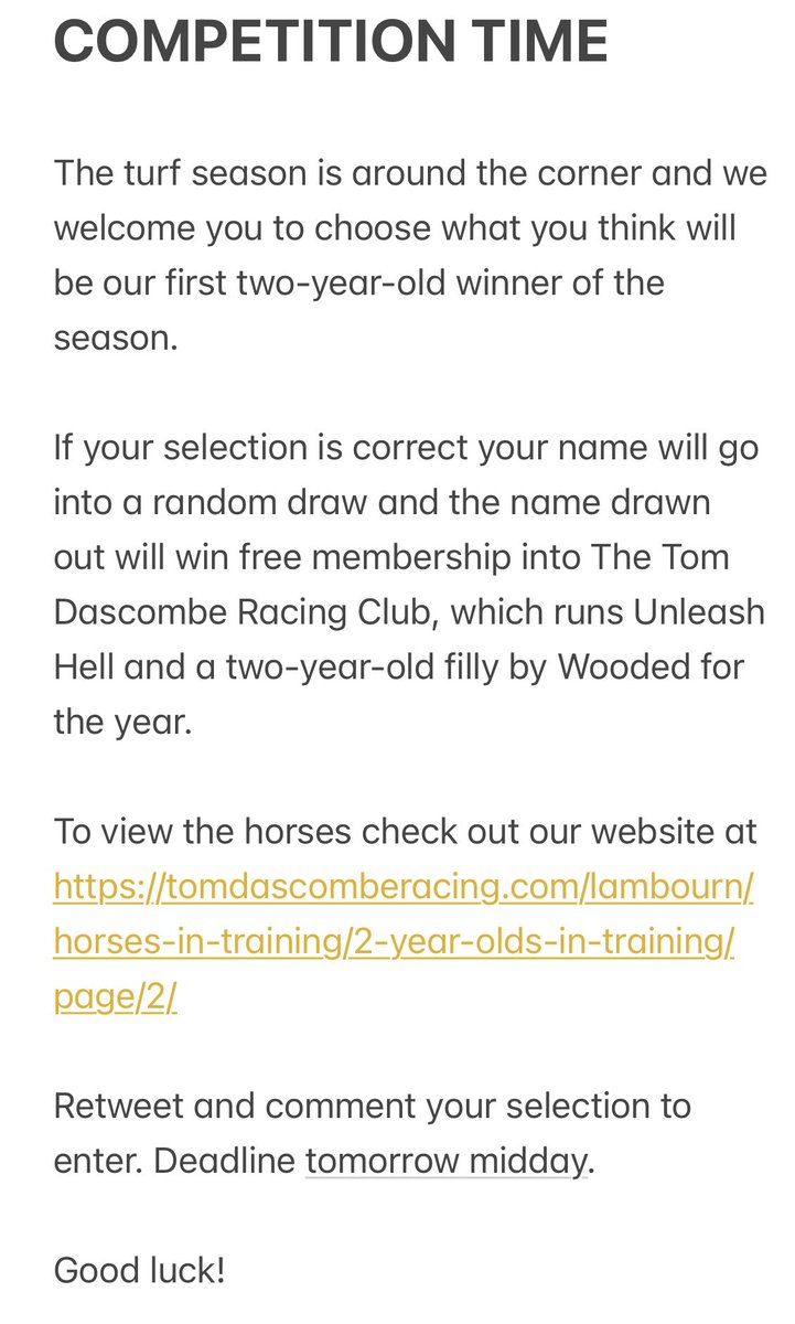 Tom Dascombe (@tomdascombe) on Twitter photo 