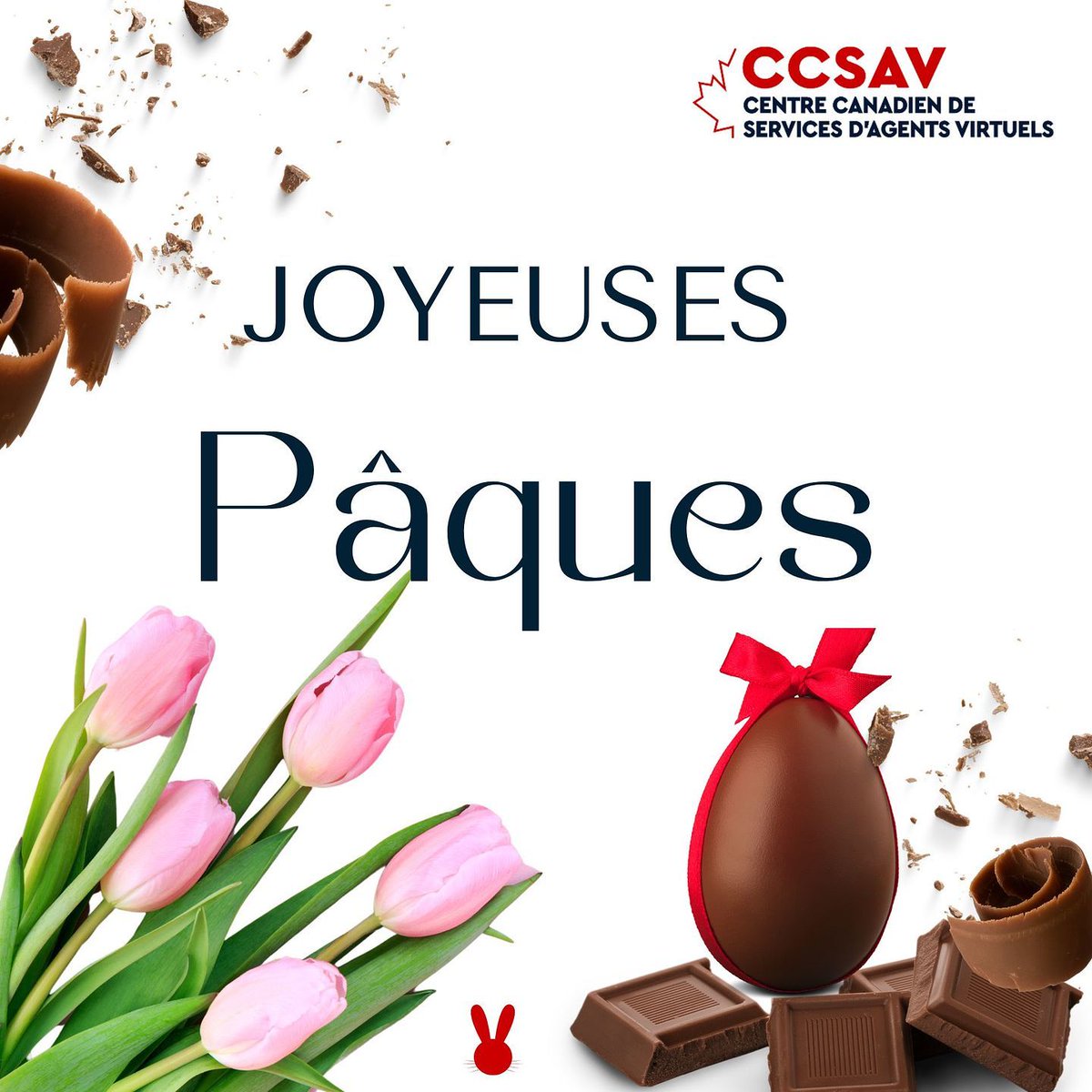InfoCcsav's tweet photo. 🐰🌷 Joyeuses Pâques ! 🌷🐰
Que cette journée soit une explosion de bonheur, de chocolat et de rires en compagnie de ceux qui vous sont chers.

Profitez de chaque instant et partagez l'amour autour de vous. 🐣🍫

#CCSAV #Pâques #Célébration https://t.co/hIBsR9NKTv