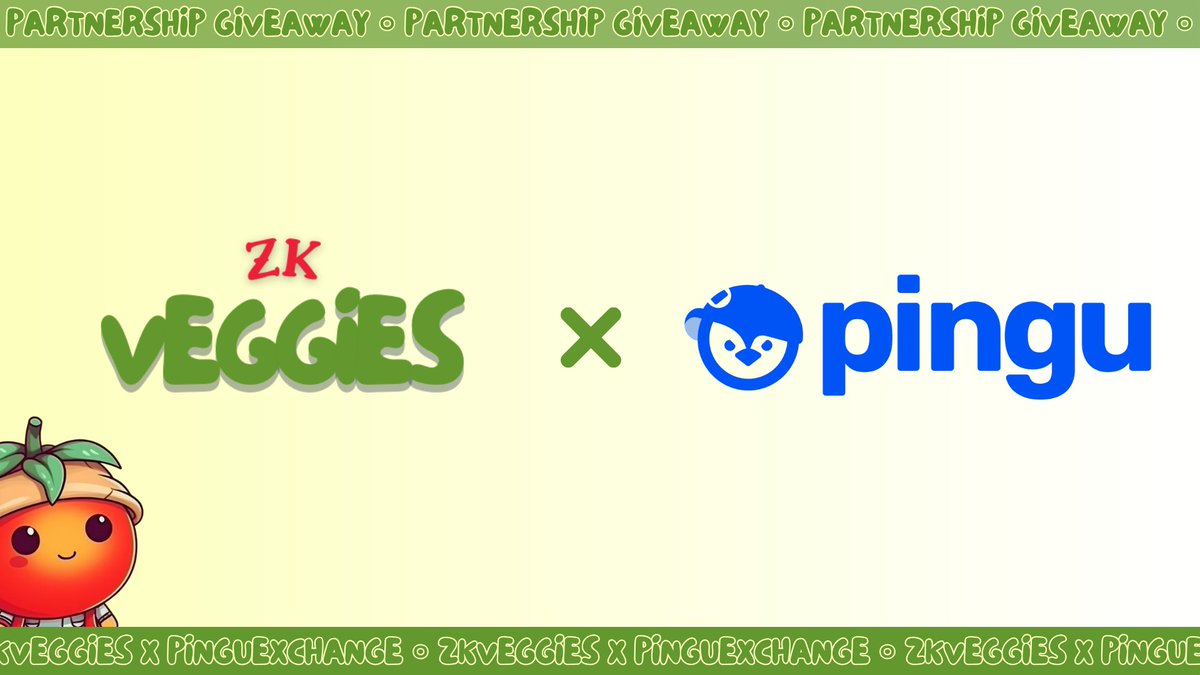 BOOM! $PINGU TOKENS FOR VEGGIES! 🥦 

To prepare their launch,<a href="/PinguExchange/">PINGU</a> is offering 10,000 $PINGU to our community (=3000$) 🎁🥳

Try to win 2,000 $PINGU tokens by:
- Following <a href="/zkVeggies/">zkVeggies🥦</a> &amp; <a href="/PinguExchange/">PINGU</a> 
- RT, LIKE &amp; Tag 2 frens!

The remaining 8,000 $PINGU will be