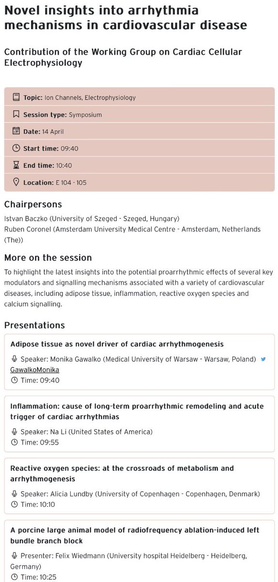 MonikaGawalko (@gawalkomonika) on Twitter photo Can’t wait to exchange ideas, networking and to interview participants together with #ESCMotions team during #EHRA2024 and then dive into #CV mechanisms and share thoughts during #FCVB2024!
It’s gonna be a great week 🤩
<a href="/EHRAPresident/">EHRAPresident</a> <a href="/Kasia_Rajpold/">Kasia Malaczynska-Rajpold</a> <a href="/ProfPaulEvans/">Paul Evans</a> <a href="/CarolRemme/">Carol Ann Remme</a> Can’t wait to exchange ideas, networking and to interview participants together with #ESCMotions team during #EHRA2024 and then dive into #CV mechanisms and share thoughts during #FCVB2024!
It’s gonna be a great week 🤩
<a href="/EHRAPresident/">EHRAPresident</a> <a href="/Kasia_Rajpold/">Kasia Malaczynska-Rajpold</a> <a href="/ProfPaulEvans/">Paul Evans</a> <a href="/CarolRemme/">Carol Ann Remme</a>