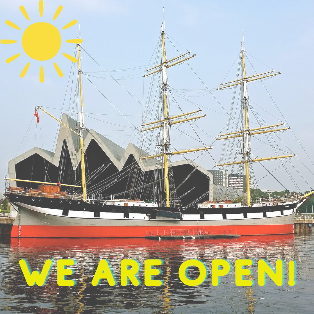 We are delighted to be back open at 11am today! From Tuesdays, Glenlee will be open seven days a week from 10 am to 5pm, with last entry at 4.30pm. The ship shall open at 11am on Tuesdays to allow for staff training. 

#glasgow #scotland #glenlee
