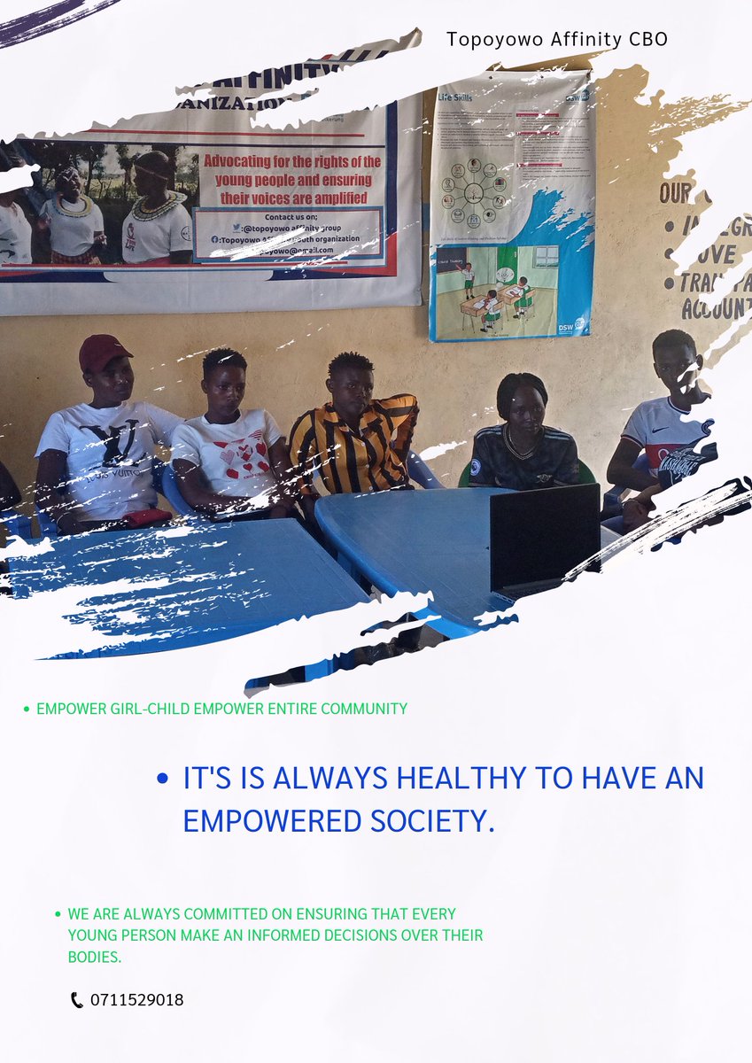 Always, every time in every situation make informed decision. This can only work when you are well empowered in terms of information concerning your SRHR. visit our YEC at Kacheliba for more knowledge on SRHR. @DSWKenya @YouthAliveKenya @Amref_Kenya