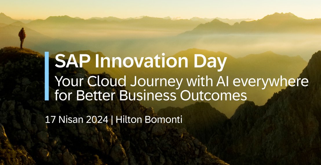 SAP Innovation Day, BTC, Detaysoft, Felece, IBSS, Nagarro, NTT Data, Solvia ve Vektora  sponsorluğunda 17 Nisan tarihinde Hilton Bomonti Otel’de düzenlenecek.