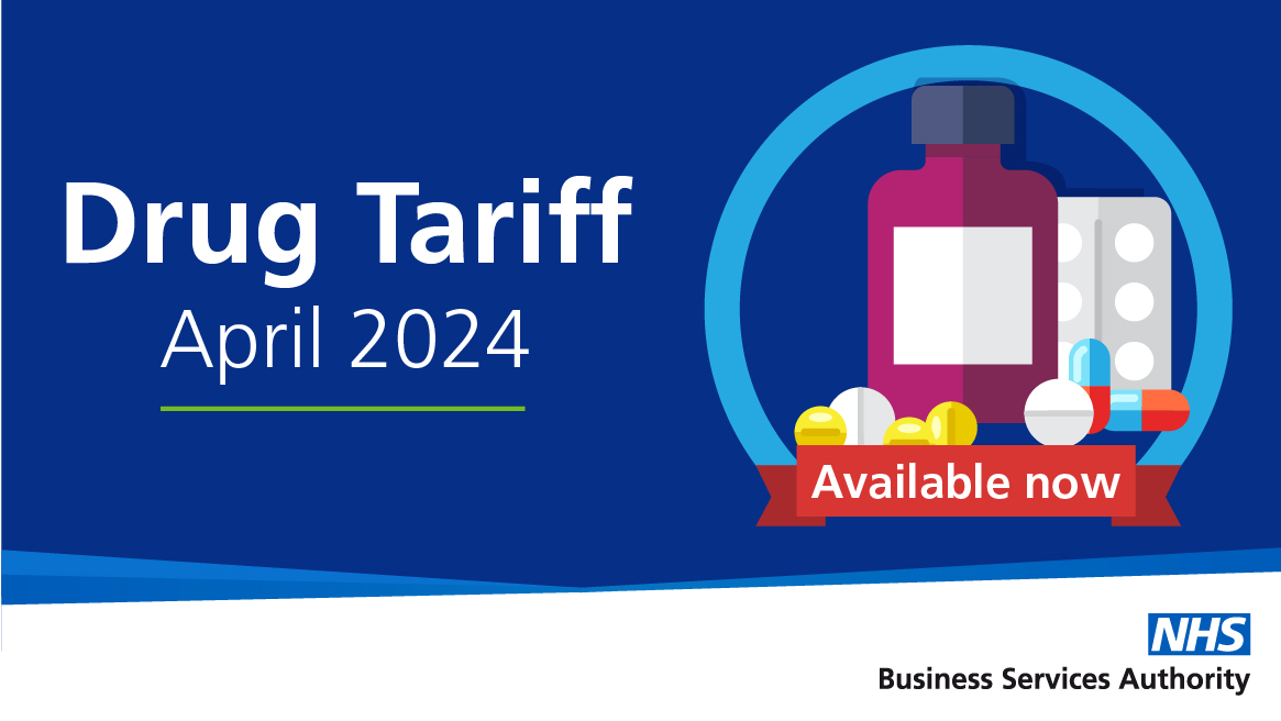 The April Drug Tariff is now available online via our website. ➡ nhsbsa.nhs.uk/pharmacies-gp-… You can also subscribe to receive the publication via email: nhs.us12.list-manage.com/subscribe?u=73… @PSNCNews