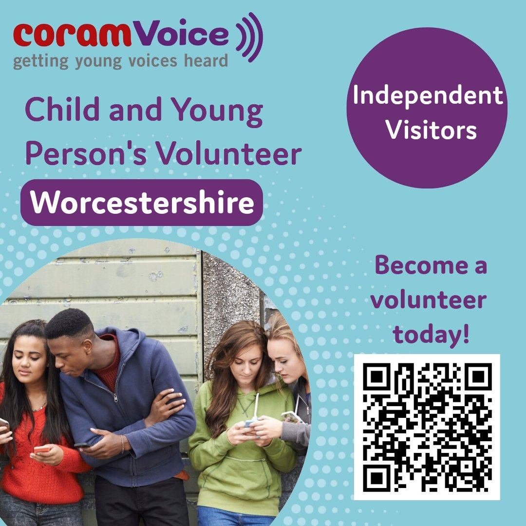 Looking to make a difference in a young person's life?🙌 🗺️We are looking for Independent Visitors in Worcestershire. Find out more: 🔗jobs.coram.org.uk/vacancy-detail…