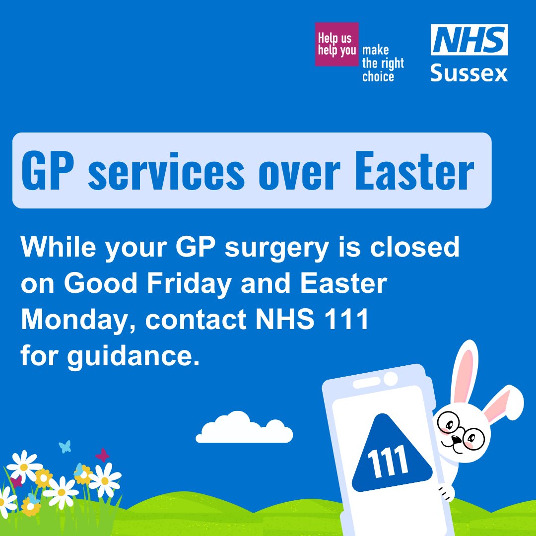 If you need medical help this Easter Monday but are unsure where to go, NHS 111 can point you in the right direction. 📱 Visit them online via 111.nhs.uk or phone 111 to get support.