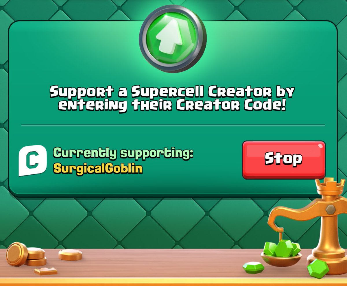 Recuerden que si quieren apoyarme pueden utilizar codigo SurgicalGoblin en la tienda de cualquier juego de Supercell❤️