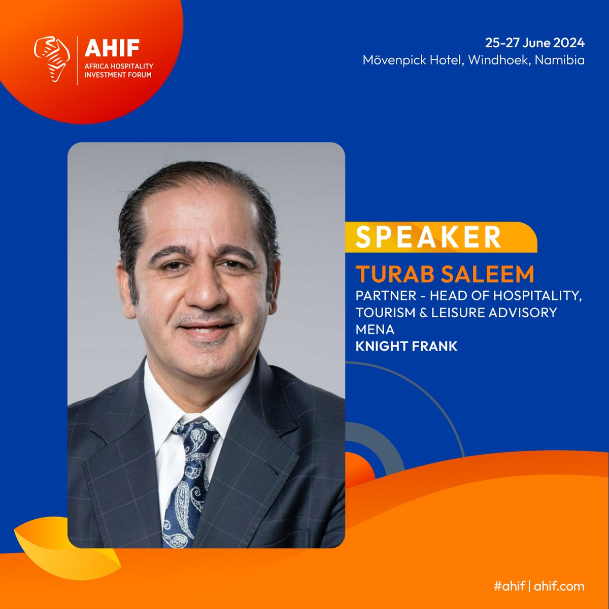 Turab Saleem - seasoned hospitality leader with a proven track record spanning 22 years joins the AHIF Speaker lineup. Secure your spot today and gain invaluable insights from industry leaders at AHIF! hubs.la/Q02rh2420