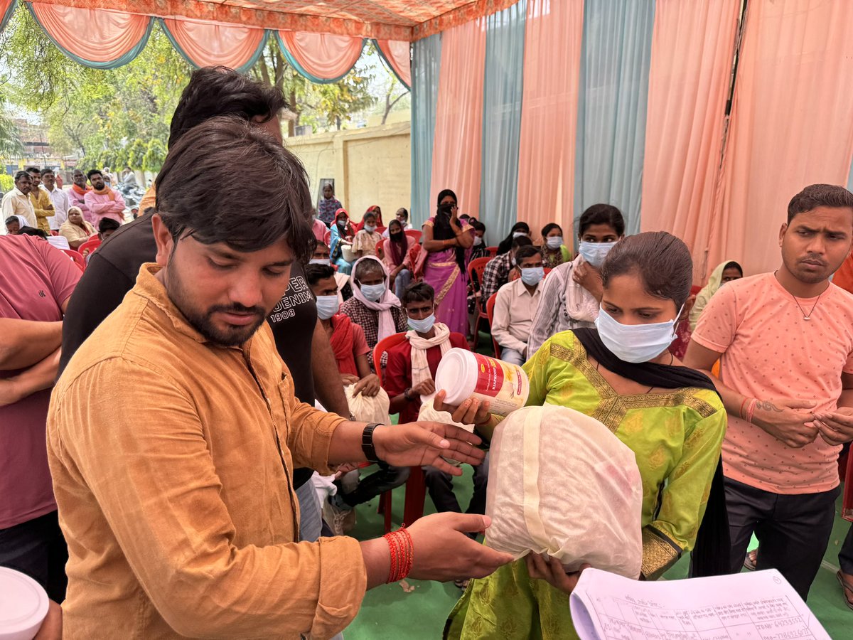 Yes -we can end TB Gratitude-, SDM Rajesh Verma sir, along with the Medical Officer and TB Nodal Officer were present. #TBHaregaDeshJeetega #nutritionkits #HopeWelfareTrust