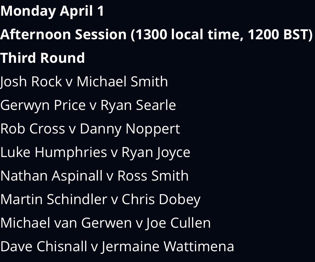 NEO.bet German Darts Grand Prix ET2 Third Round Afternoon Session 1st Game on Estimated Game Time 12:00 BST Catch it on PDCTV🎯 #TeamRocky @OfficialPDC @PDCEurope @MissionDarts @ScottRBSLtd @philipmcburney @SKFlooring2