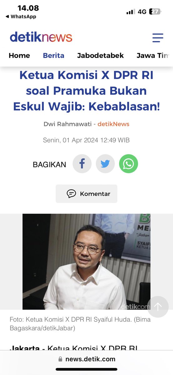 Menanggapi ekstrakurikuler (eskul) Pramuka yang kini tak lagi diwajibkan oleh Kemendikbudristek. Kami menilai kebijakan penghapusan pramuka menjadi eskul wajib sudah kebablasan.